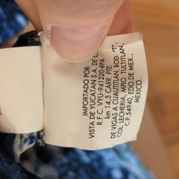 Calvin Klein Sheer Impressionist Blouse Blue Green S 🔥Host Pick  1-2-25🔥 - Picture 11 of 12